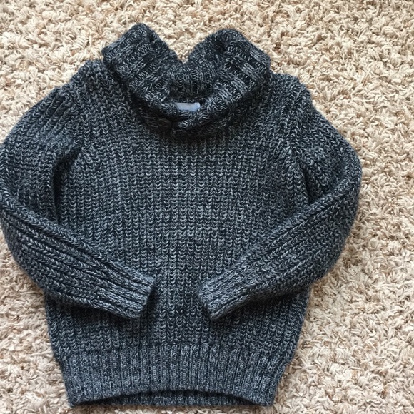 5t boys dark gray cowl neck sweater. - Picture 1 of 4